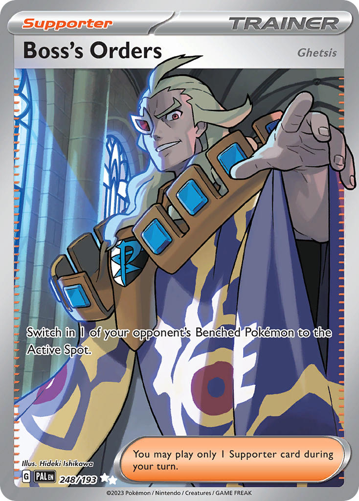 Boss's Orders 248/193 Ultra Rare Paldea Evolved Pokémon card