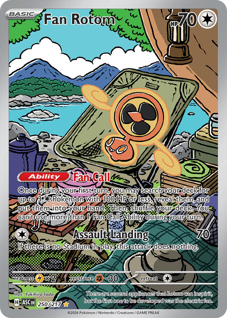 Fan Rotom 250/217 Illustration Rare Ascended Heroes Pokémon card