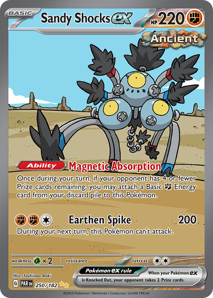Sandy Shocks EX 250/182 Special Illustration Rare Paradox Rift Pokémon card