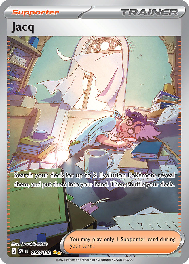 Jacq 250/198 Special Illustration Rare Scarlet & Violet Pokémon card