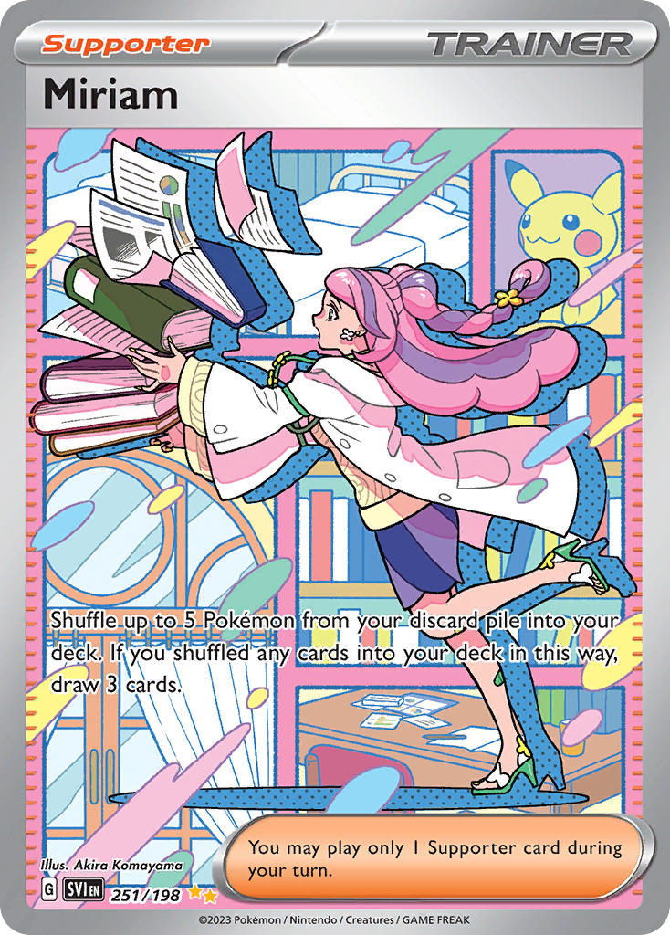 Miriam 251/198 Special Illustration Rare Scarlet & Violet Pokémon card