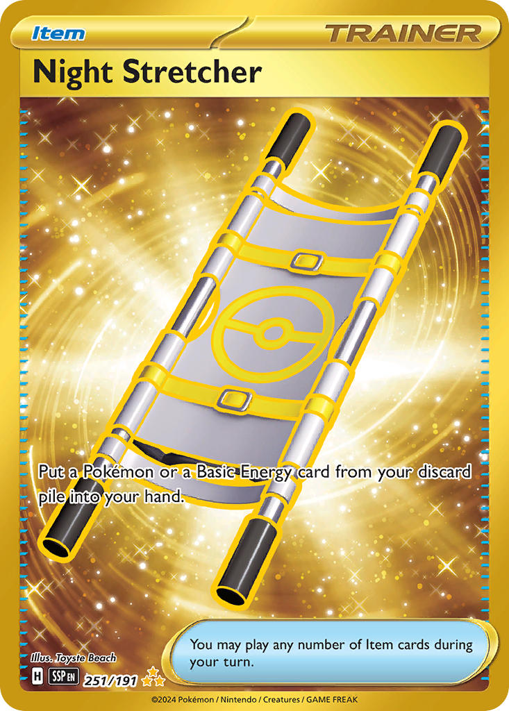 Night Stretcher 251/191 Hyper Rare Surging Sparks Pokémon card