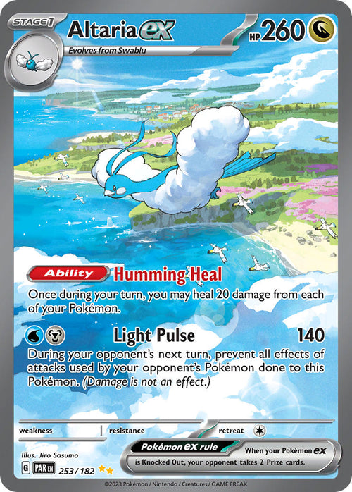 Altaria EX 253/182 Special Illustration Rare Paradox Rift Pokémon card