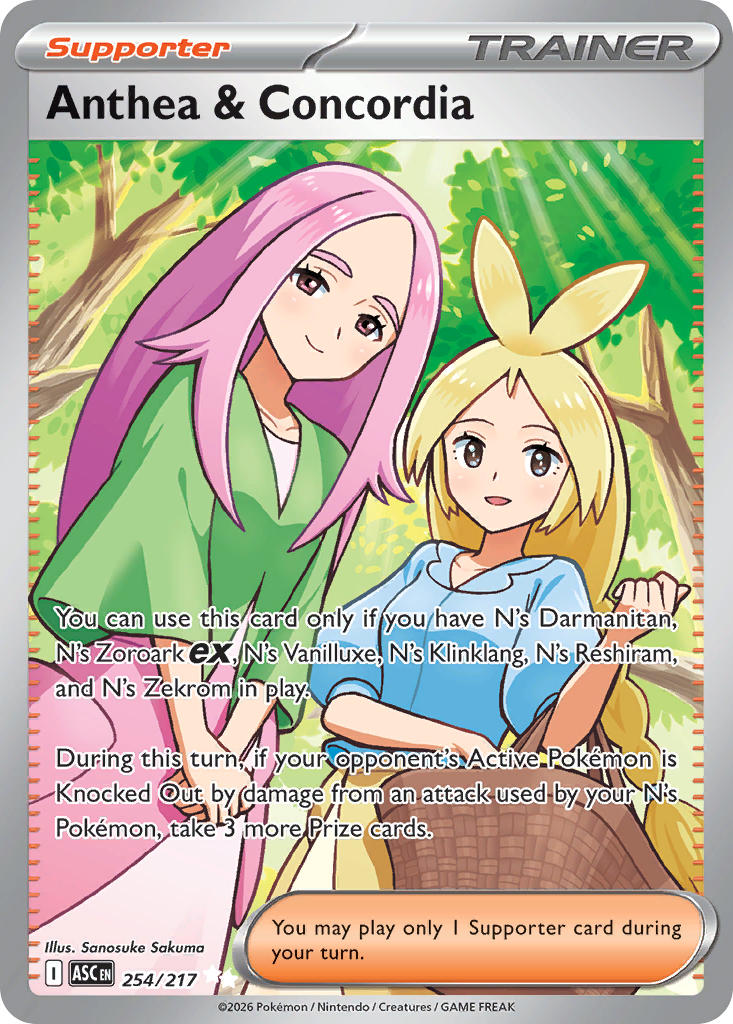 Anthea & Concordia 254/217 Ultra Rare Ascended Heroes Pokémon card