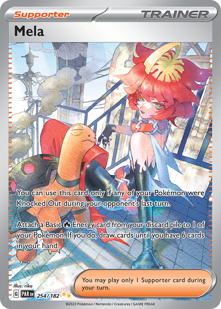 Mela 254/182 Special Illustration Rare Paradox Rift Pokémon card