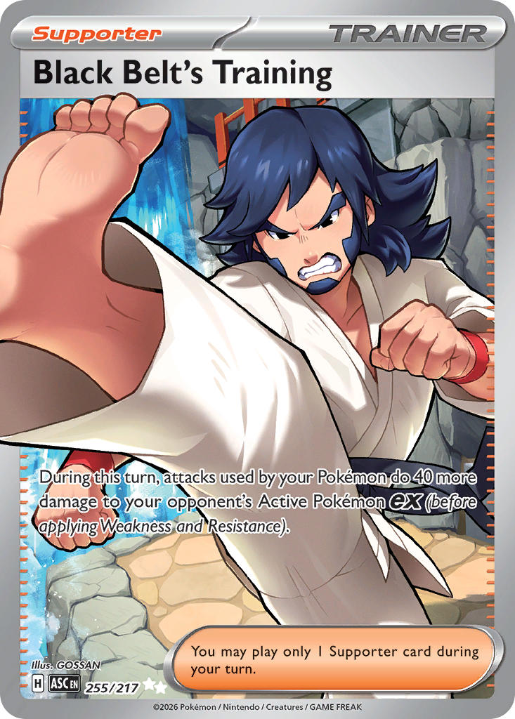 Black Belt's Training 255/217 Ultra Rare Ascended Heroes Pokémon card