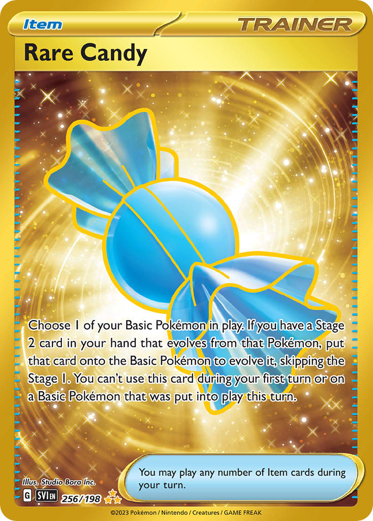 Rare Candy 256/198 Hyper Rare Scarlet & Violet Pokémon card