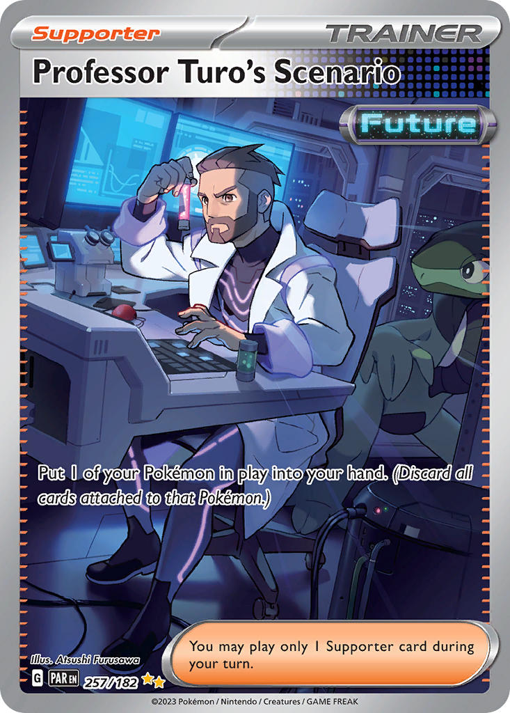 Professor Turo's Scenario 257/182 Special Illustration Rare Paradox Rift Pokémon card