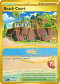 Beach Court 263/182 Hyper Rare Paradox Rift Pokémon card