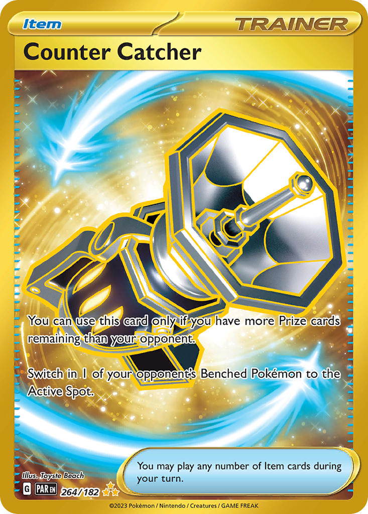 Counter Catcher 264/182 Hyper Rare Paradox Rift Pokémon card