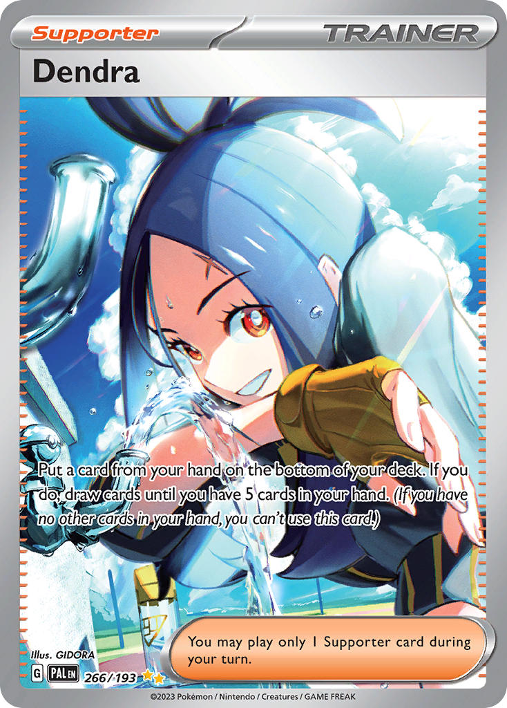 Dendra 266/193 Special Illustration Rare Paldea Evolved Pokémon card