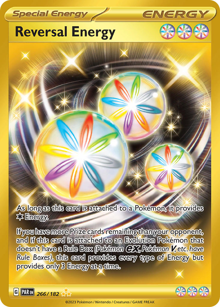 Reversal Energy 266/182 Hyper Rare Paradox Rift Pokémon card