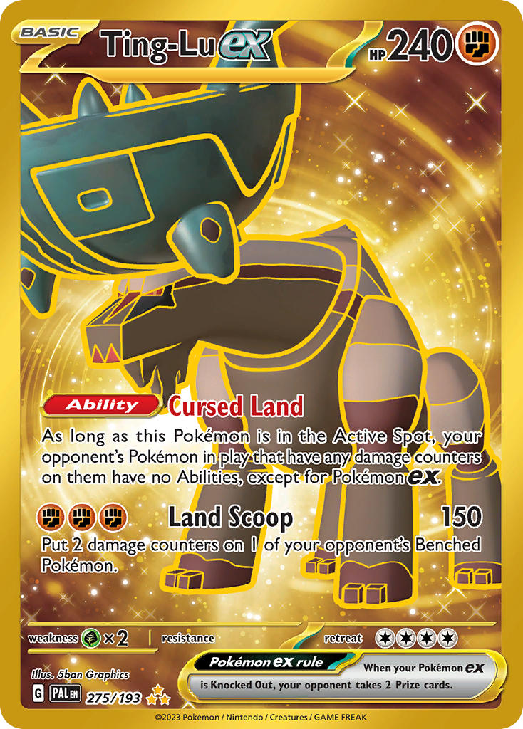 Ting-Lu EX 275/193 Hyper Rare Paldea Evolved Pokémon card