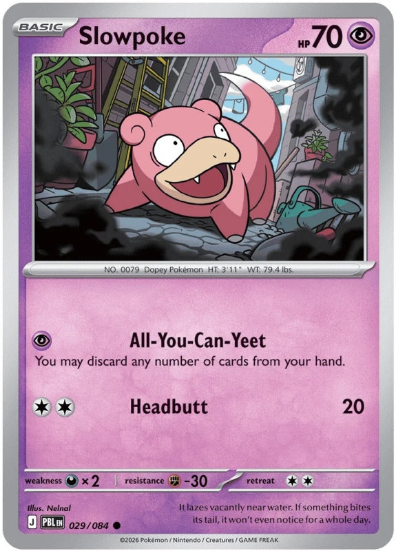 Slowpoke 029/084 Pitch Black Pokémon card