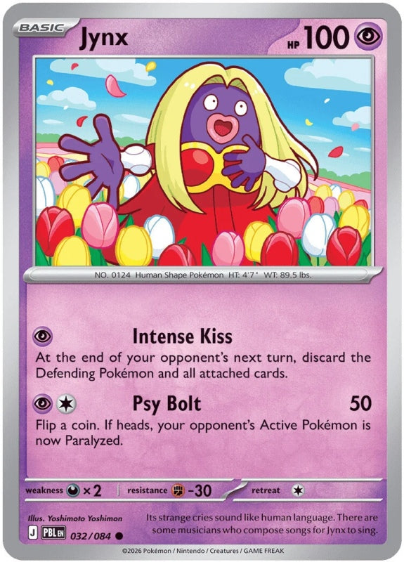 Jynx 032/084 Pitch Black Pokémon card