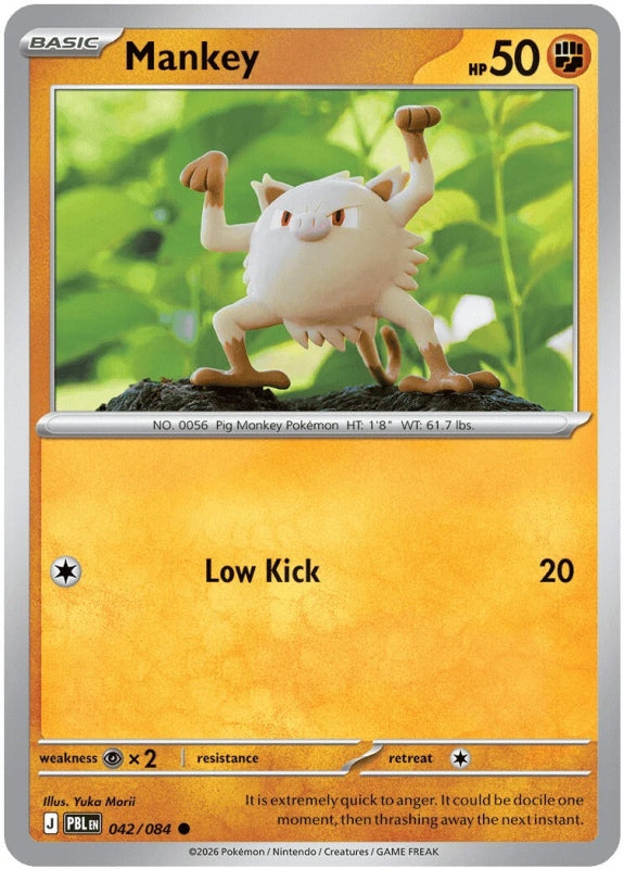 Mankey 042/084 Pitch Black Pokémon card