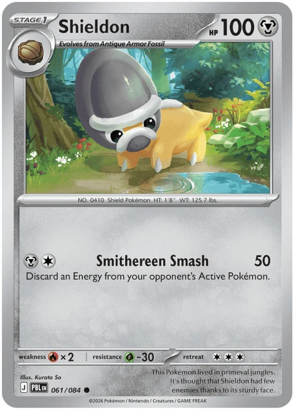 Shieldon 061/084 Pitch Black Pokémon card