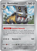 Bastiodon 062/084 Pitch Black Pokémon card