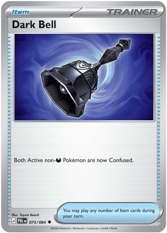 Dark Bell 075/084 Pitch Black Pokémon card