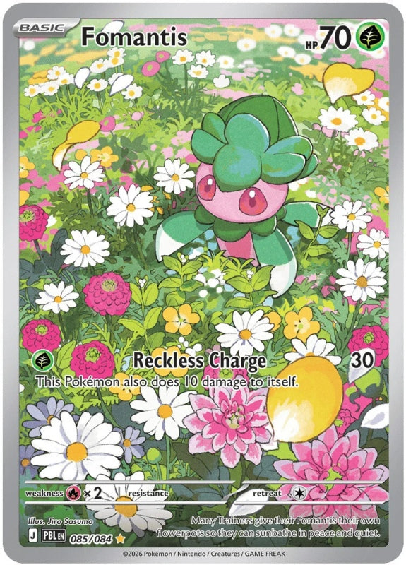 Fomantis 085/084 Pitch Black Pokémon card