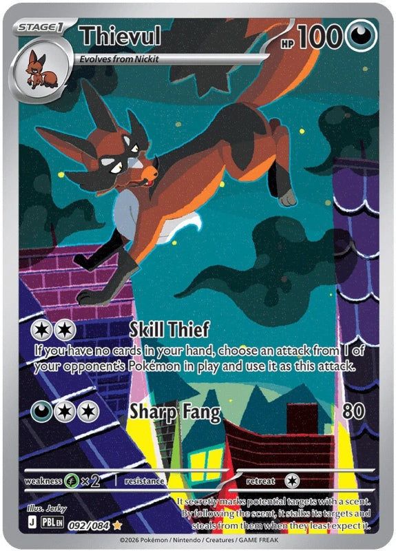 Thievul 092/084 Pitch Black Pokémon card