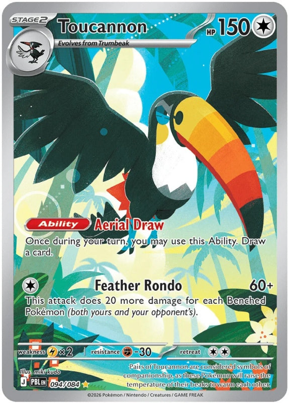 Toucannon 094/084 Pitch Black Pokémon card