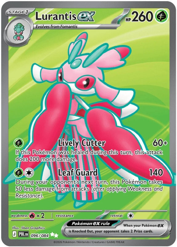 Lurantis ex 096/084 Pitch Black Pokémon card