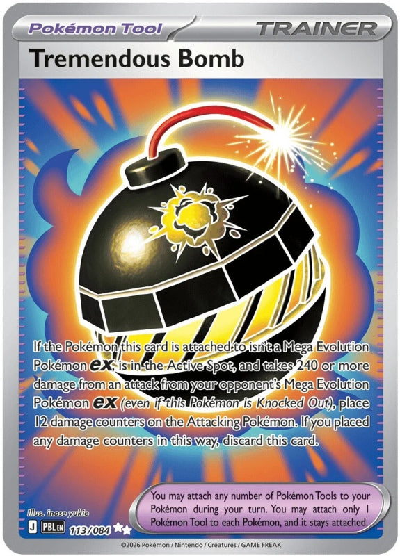 Tremendous Bomb 113/084 Pitch Black Pokémon card