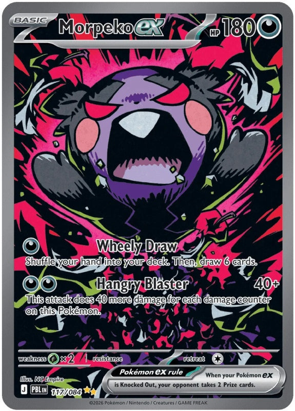 Morpeko ex 117/084 Pitch Black Pokémon card