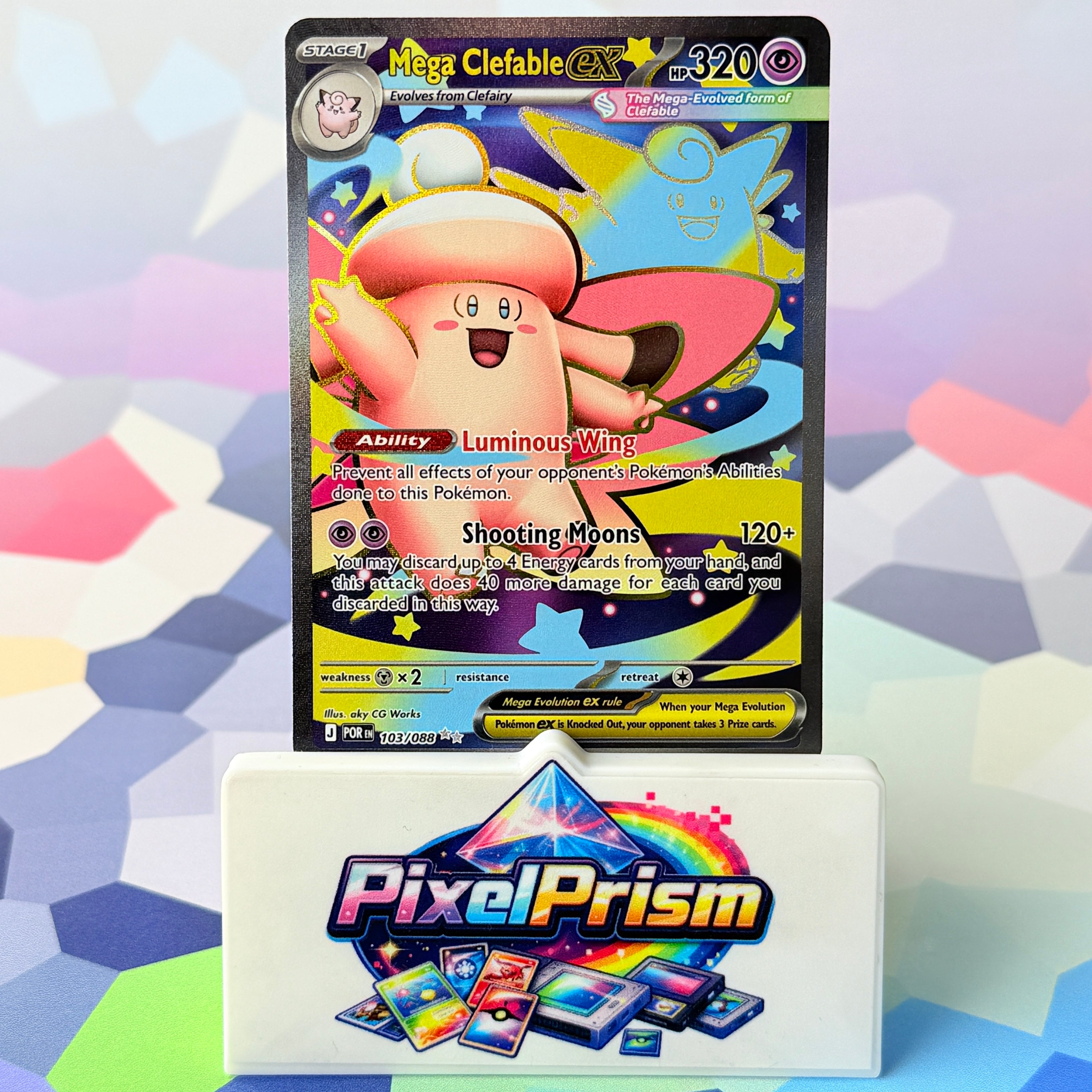 Mega Clefable EX 103/088 Ultra Rare Perfect Order Pokémon card