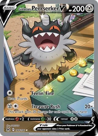 Galarian Perrserker V 184/196 (Lost Origin)