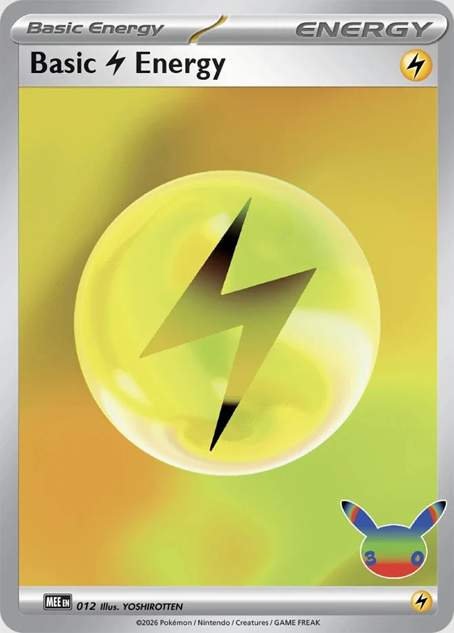 Basic Lightning Energy 012 — 30th Celebration Holo Pokémon card