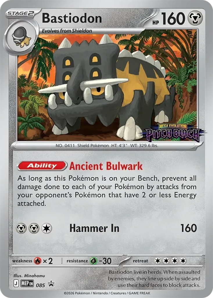 Bastiodon 085/MEP Promo Pokémon card – Mega Evolution Promos