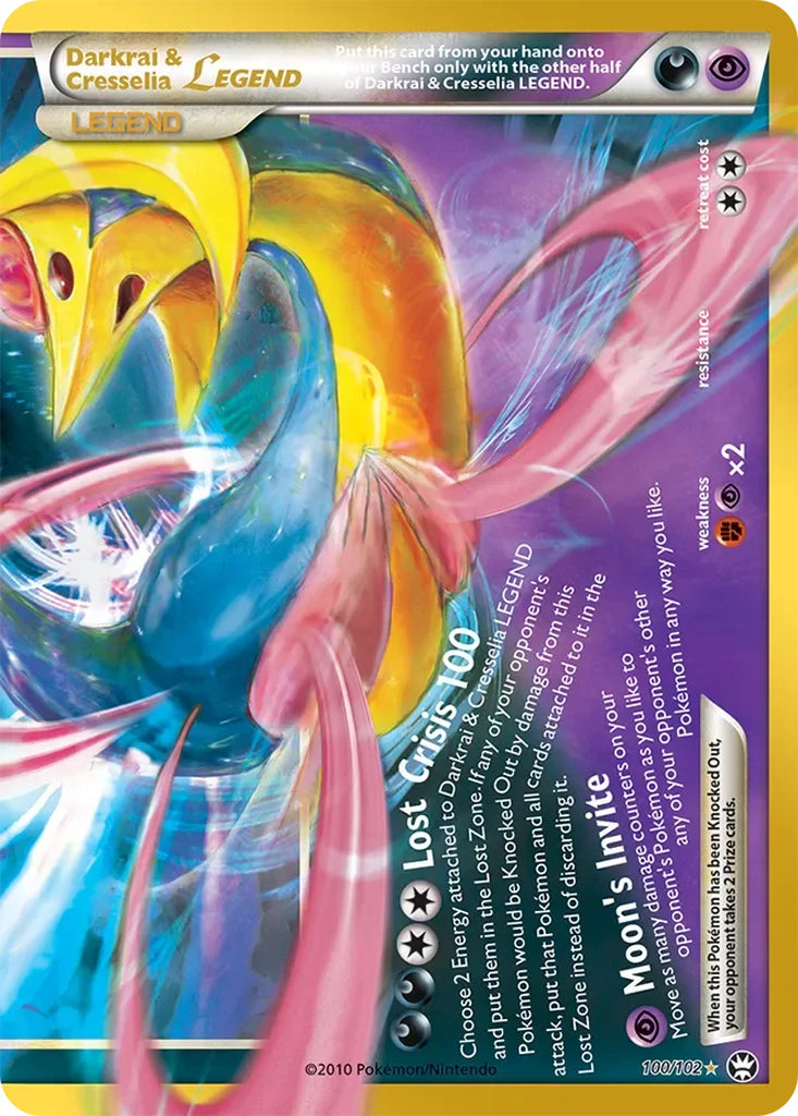 Darkrai & Cresselia LEGEND 100/102 LEGEND 30th Celebration Classic Collection Pokémon card
