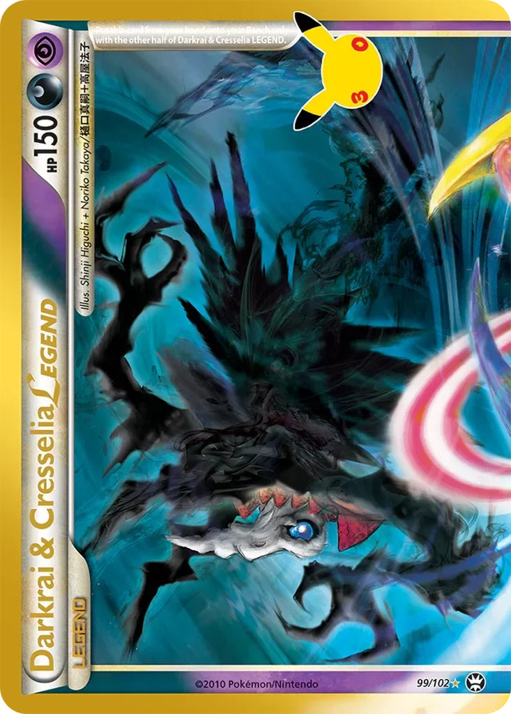 Darkrai & Cresselia LEGEND 99/102 LEGEND 30th Celebration Classic Collection Pokémon card