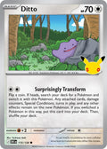 Ditto 115/128 Common 30th Celebration Pokémon card