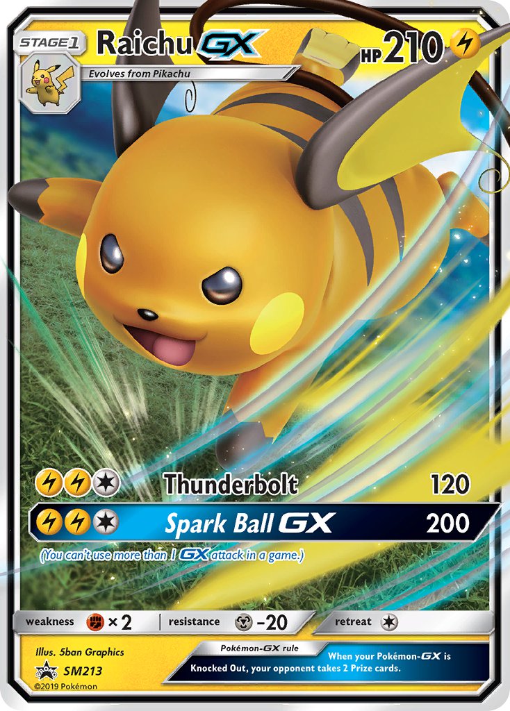 Raichu GX SM213 (Sun & Moon Promo)