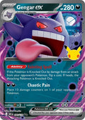 Gengar ex 090/128 Double Rare 30th Celebration Pokémon card