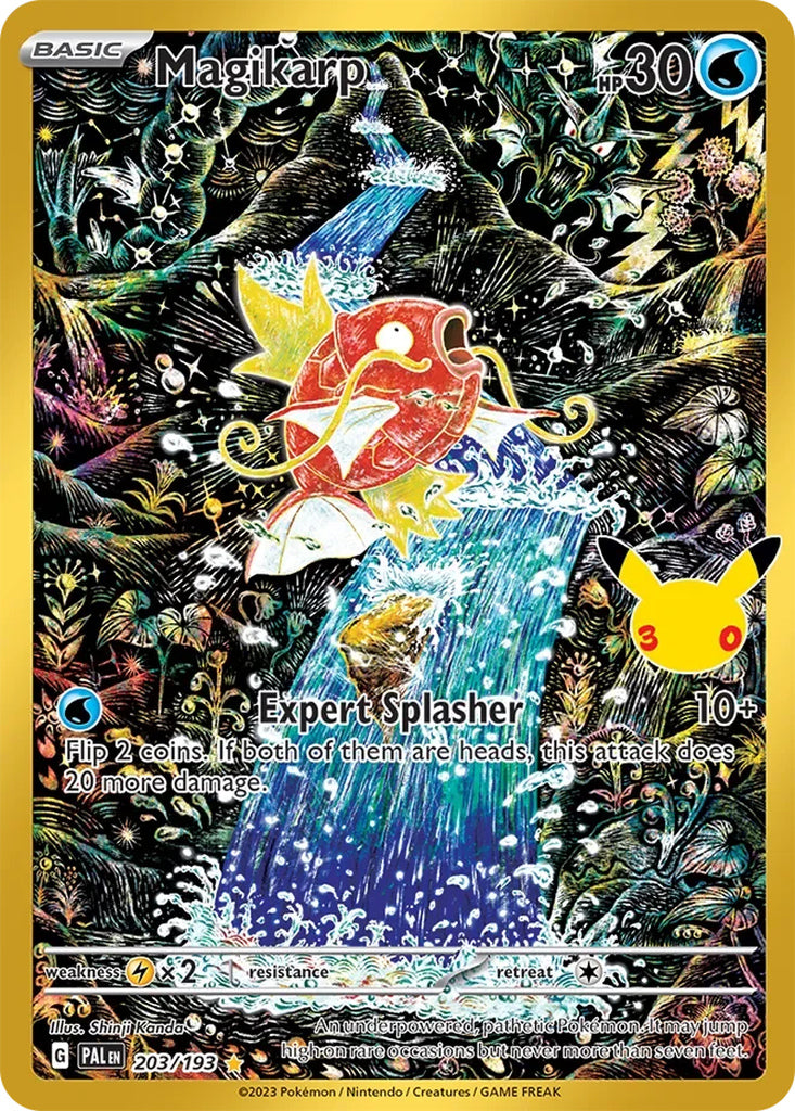 Magikarp 203/193 Illustration Rare 30th Celebration Classic Collection Pokémon card