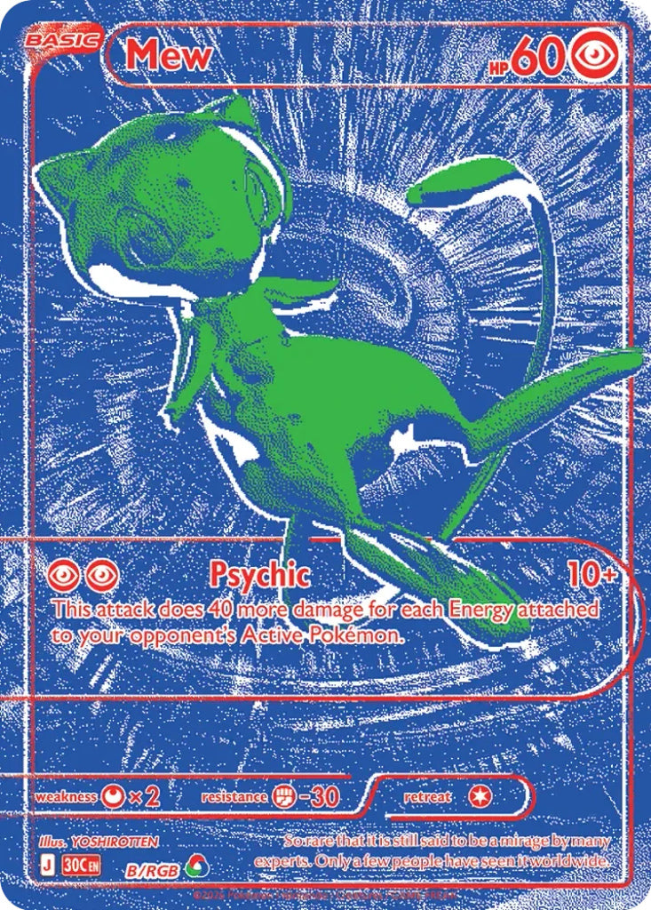 Mew B/RGB Promo 30th Celebration Pokémon card