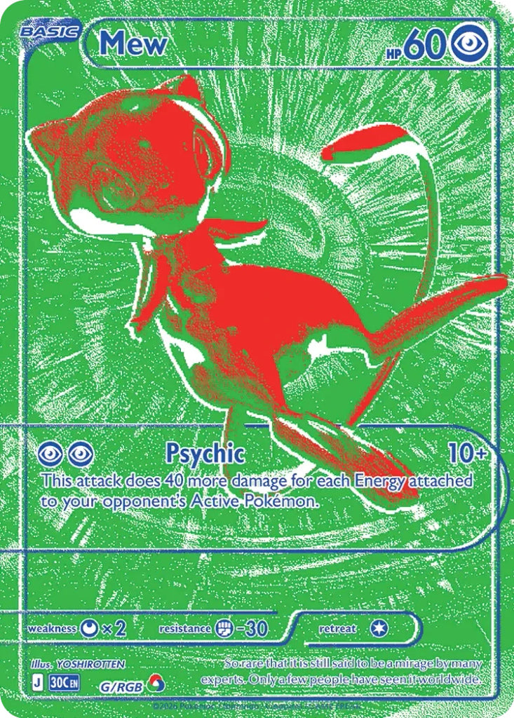 Mew G/RGB Promo 30th Celebration Pokémon card