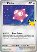 Minior 124/128 Common 30th Celebration Pokémon card