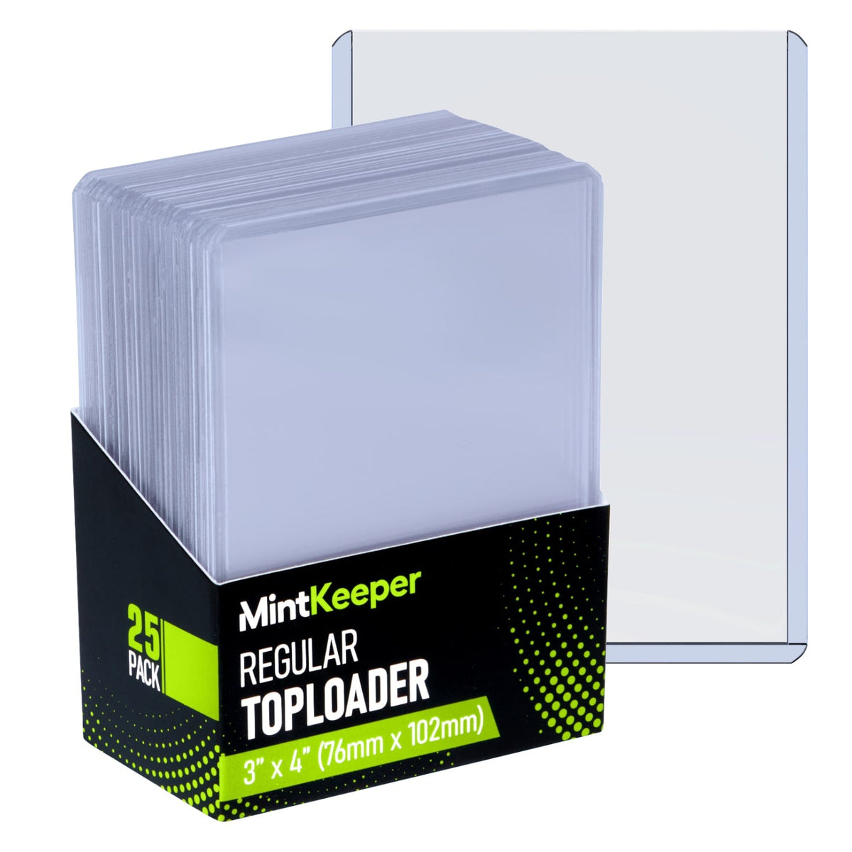 MintKeeper 3″ × 4″ Regular Toploaders – Pack of 25
