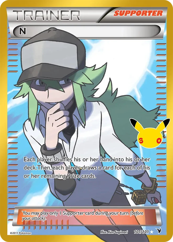 N 101/101 Rare Ultra 30th Celebration Classic Collection Pokémon card