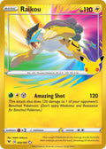Raikou 050/185 Amazing Rare 30th Celebration Classic Collection Pokémon card