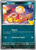 Scraggy 094/128 Common 30th Celebration Pokémon card