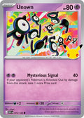 Unown 072/128 Common 30th Celebration Pokémon card